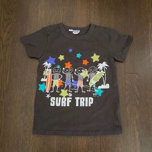 BIT’Z KIDS black surf trip tee sz 5/6